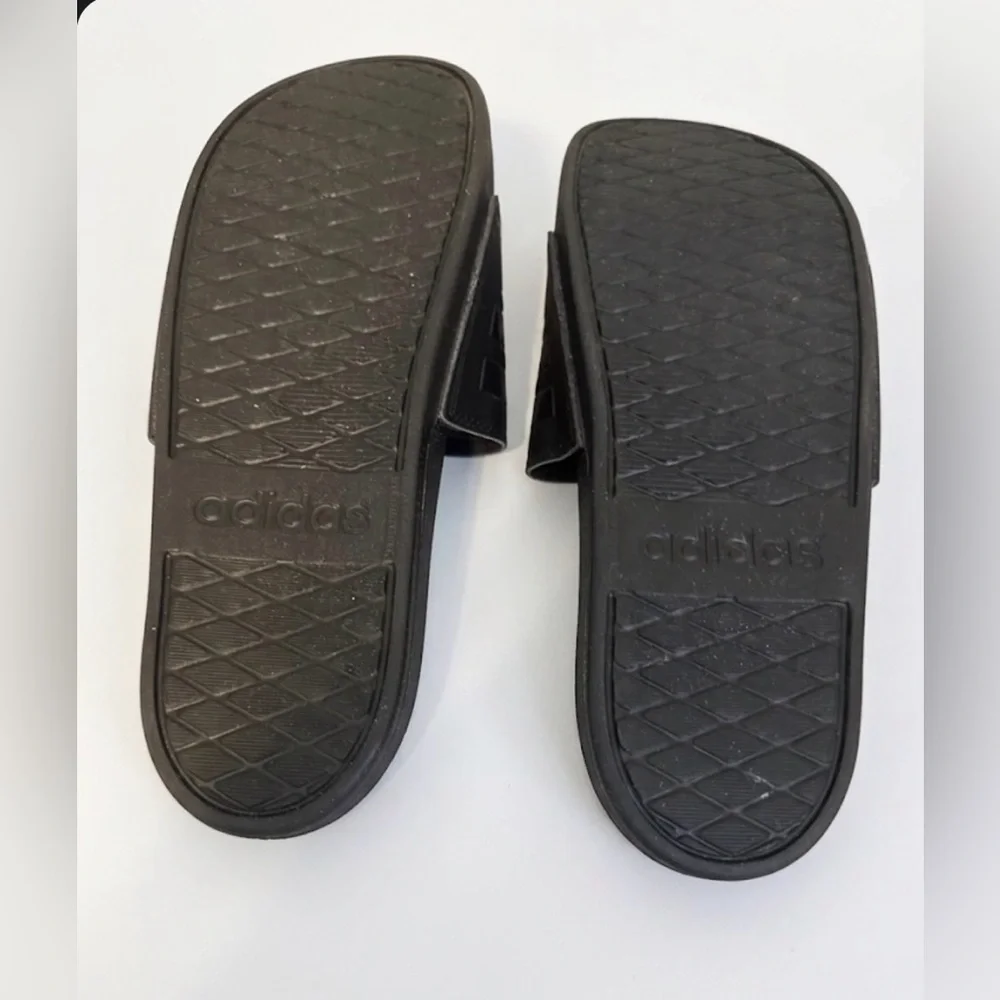 Adidas Men's Black Slide Sandals - Casual Comfort | Size 9